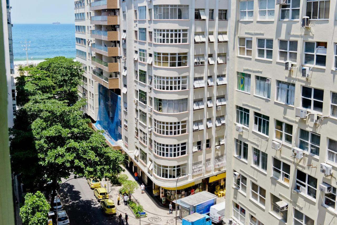 Vista Lateral Mar Copacabana Rio de Janeiro Exteriér fotografie