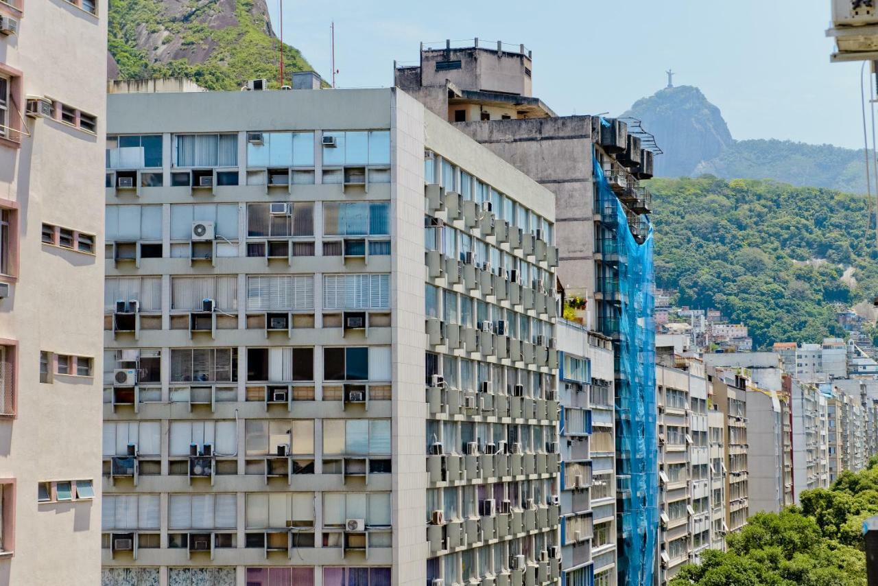 Vista Lateral Mar Copacabana Rio de Janeiro Exteriér fotografie