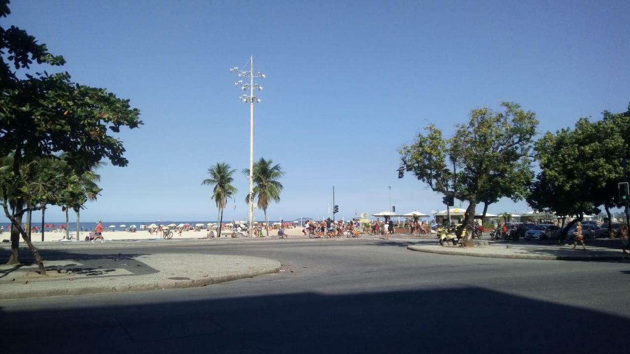 Vista Lateral Mar Copacabana Rio de Janeiro Exteriér fotografie